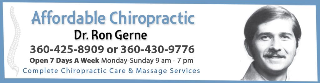 A Affordable Chiropractic Header with Image of Dr. Ron Gerne